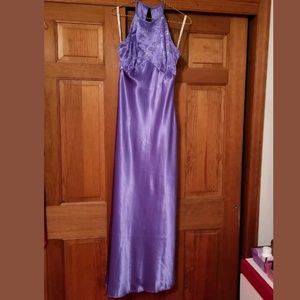 Sleek, empire sequin waisted, floor length dress